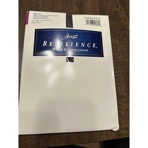 Hanes Resilience‎ Plus size 3x Barely Black Pantyhose, Control Top, Sheer Toe